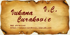 Vukana Curaković vizit kartica